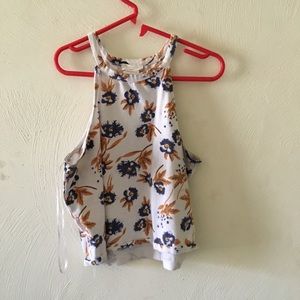 Tank top floral crop top